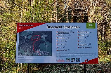 Naturparcours direkt beim Hotel