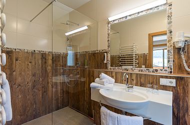 Badezimmer in der Alpenresidenz am Wilden Kaiser